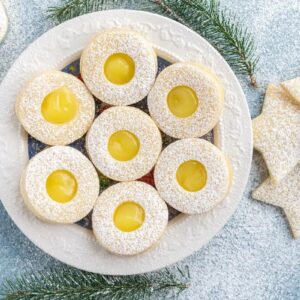 Cookie Pizza Quiz Lemon curd cookie