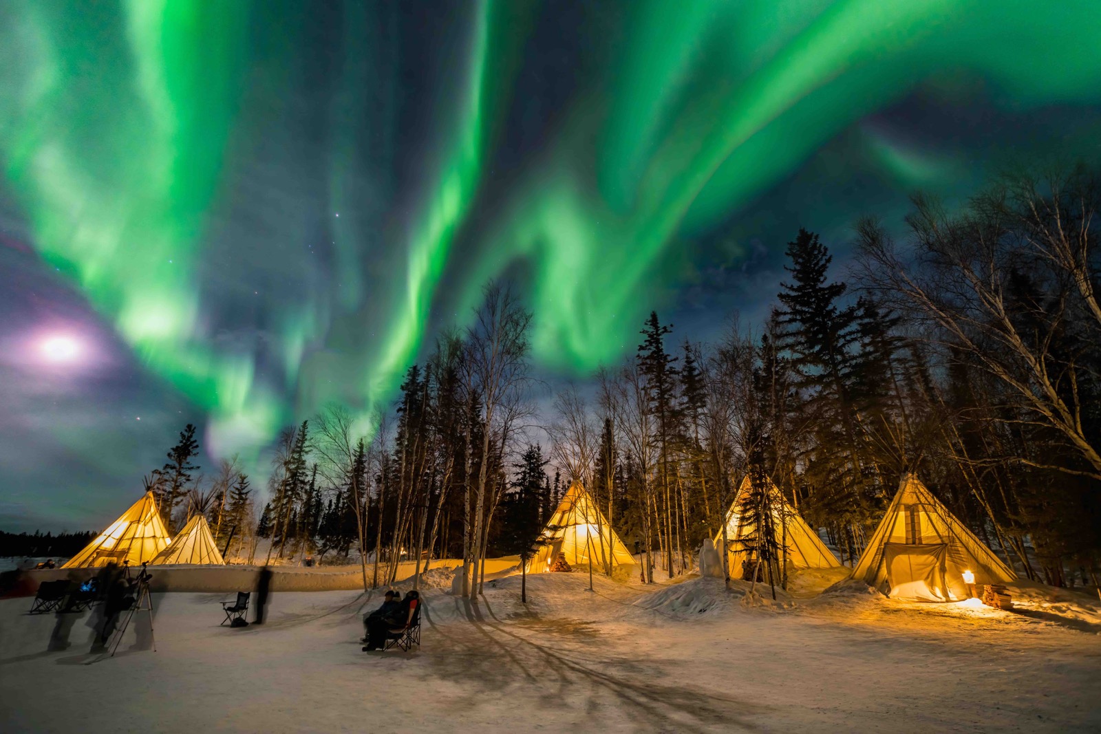 Yellowknife, Northwest Territories, Canada, Northern Lights Aurora Borealis