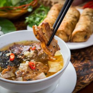 🥟 Unleash Your Inner Foodie with This Delicious Asian Cuisine Personality Quiz 🍣 Bún chả (grilled pork and noodle)