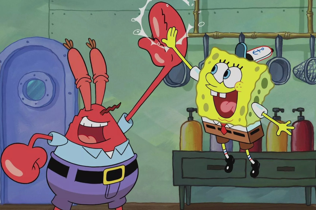 Spongebob and Mr. Krabs