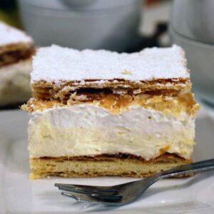 Eat European Food & Find Out Which Island Is Yours Quiz Kremowka (Polish cream papal cake)