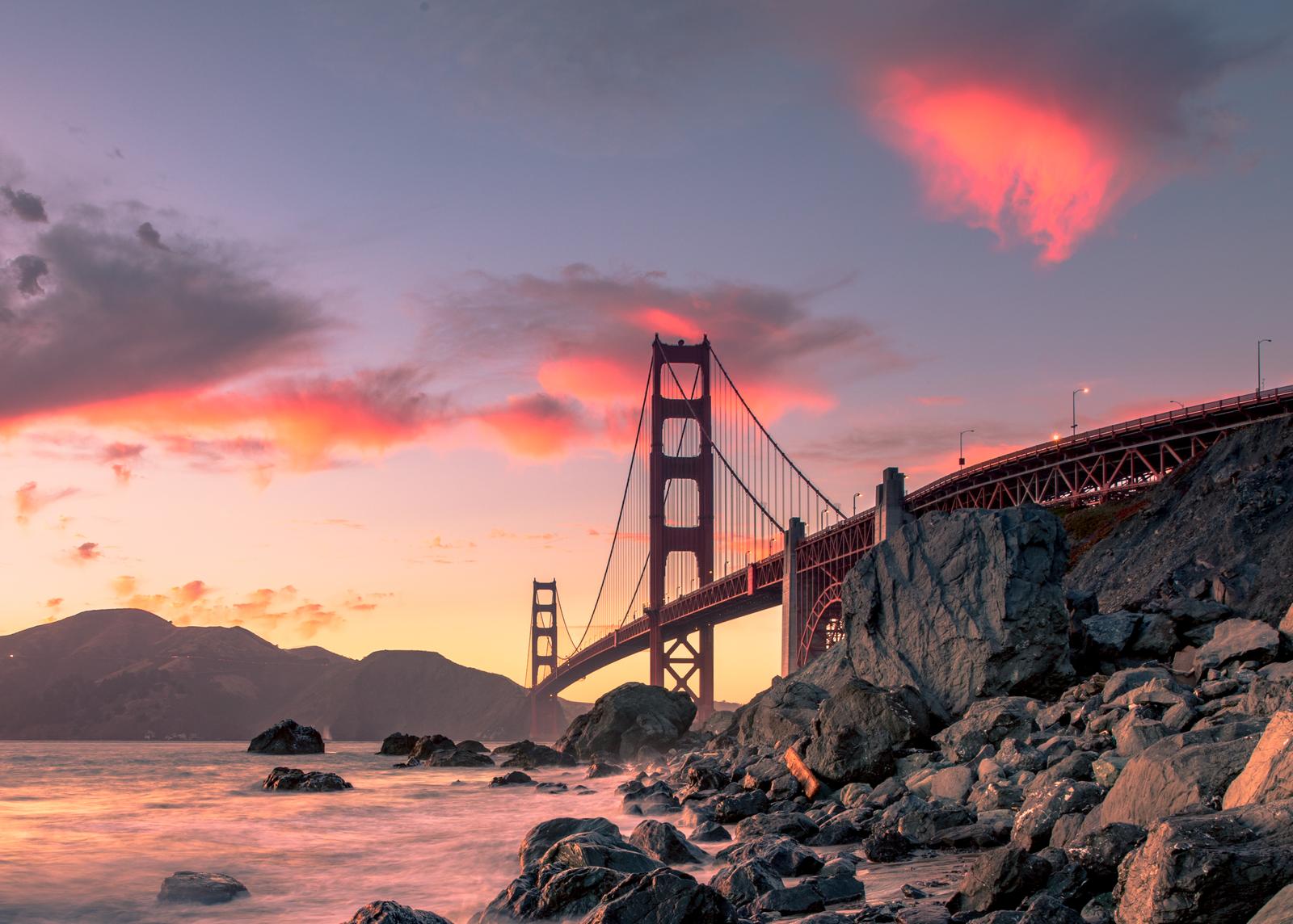 Us States Checklist Quiz Golden Gate Bridge, San Francisco, California