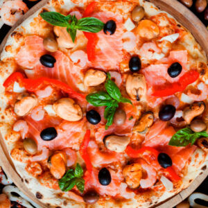 Pizza And Italian Dessert Quiz Seafood pizza