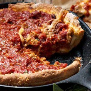 Pizza And Italian Dessert Quiz Deep dish pizza