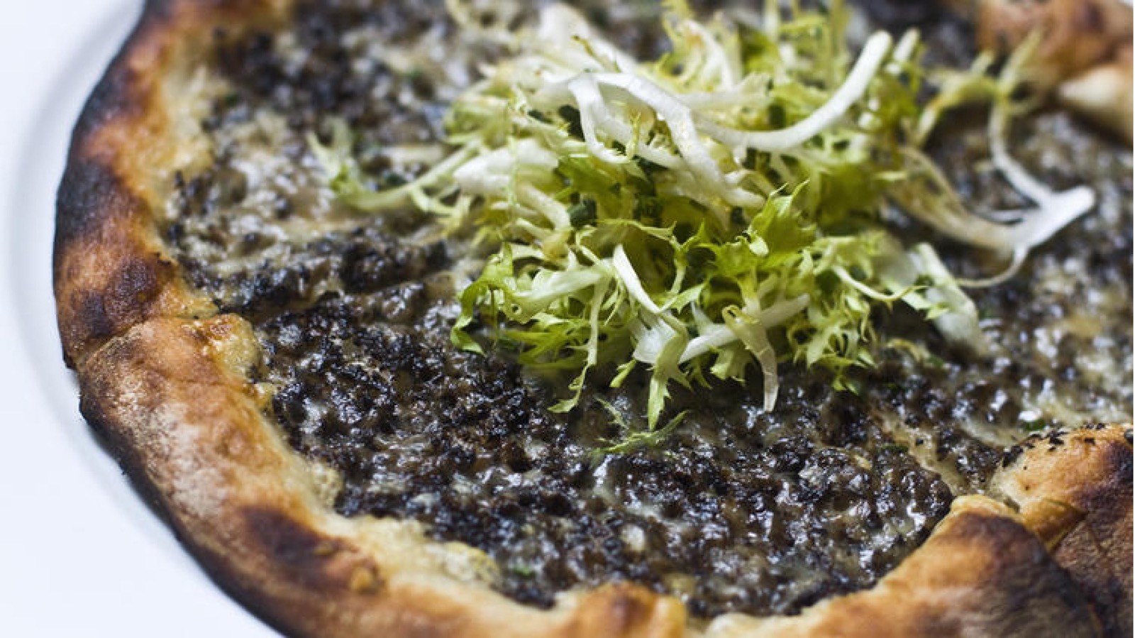 Black Food Halloween Quiz Black truffle pizza