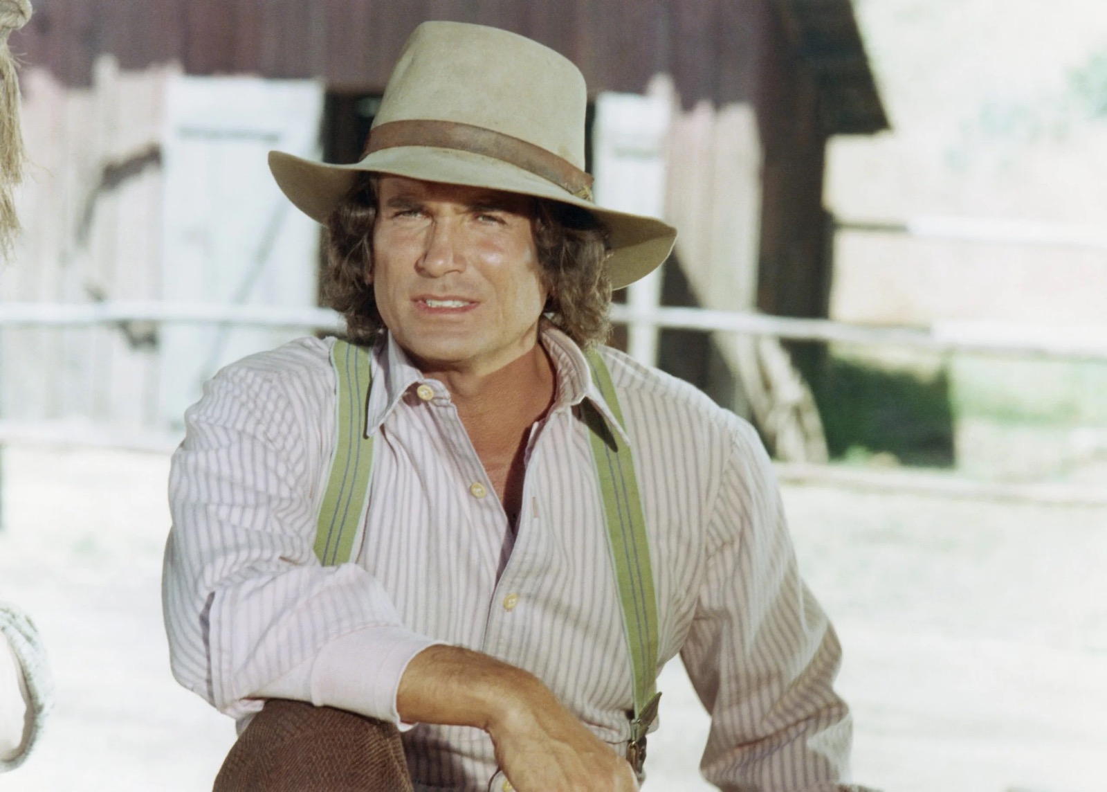 Classic TV Dads Quiz 👔: Match Them To Their Iconic Shows! Michael Landon as Charles Ingalls on Little House on the Prairie