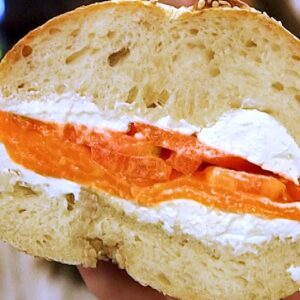 NYC Trip Planning Quiz 🗽! Can We Guess Your Age? Bagel with lox and cream cheese from Russ & Daughters
