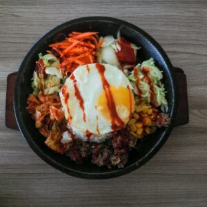 What Squid Game Character Are You? Quiz Bibimbap (mixed rice with vegetables)