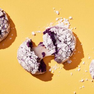 Purple Food Ube crinkle cookies