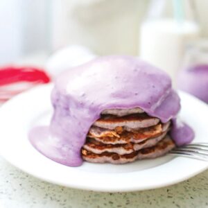 Enjoy Rainbow Breakfast & I'll Guess Age Food Quiz Ube pancakes