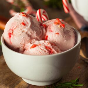Ice Cream Feast Quiz 🍦: What Weather Are You? 🌩️ Candy cane ice cream