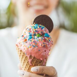 Create Ice Cream Sundae & We'll Guess Birthstone Quiz Strawberry