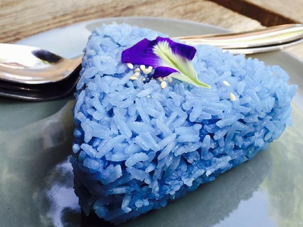 Blue Food Personality Quiz Butterfly pea rice