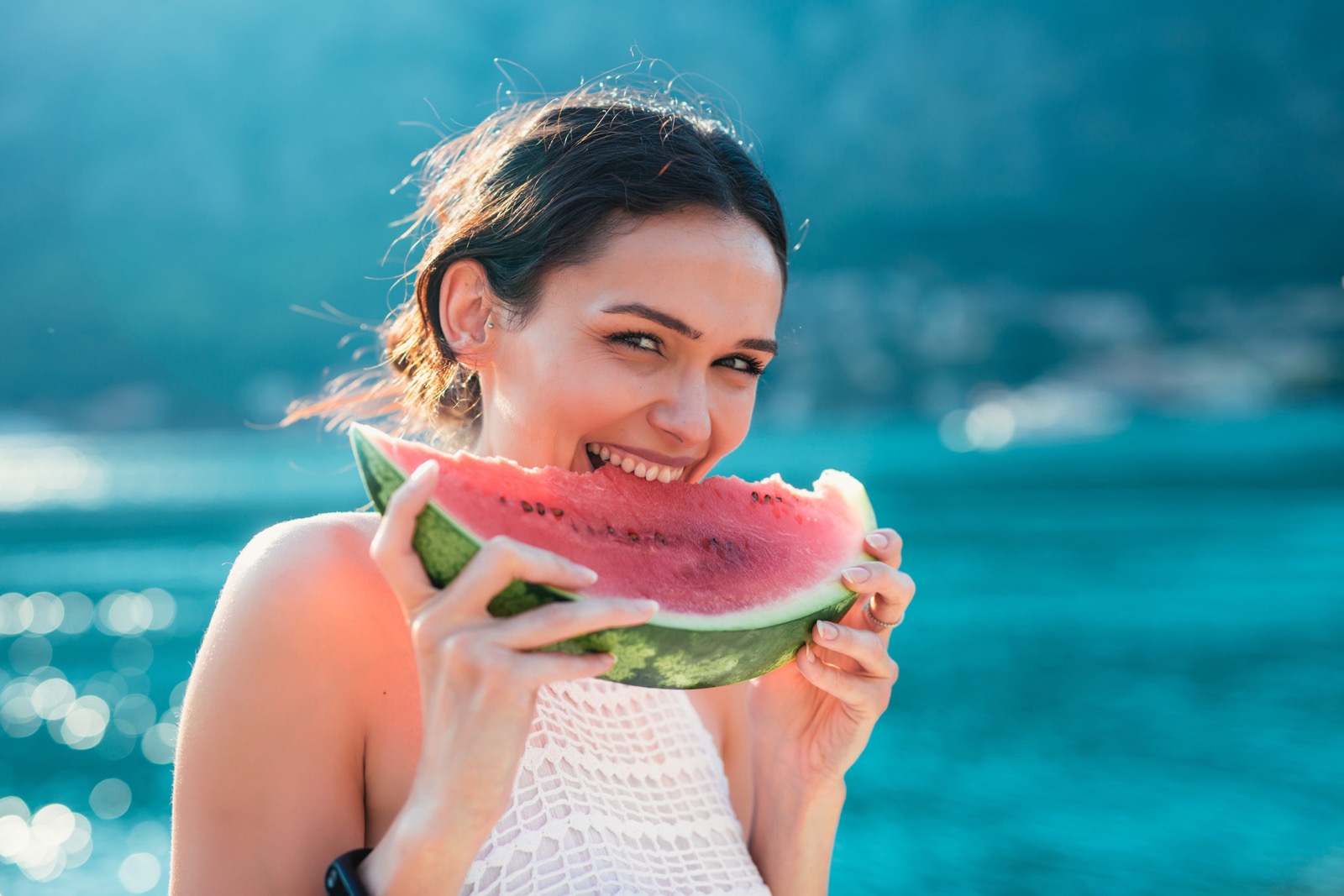 Summer Trivia Quiz Eating watermelon fruit summer