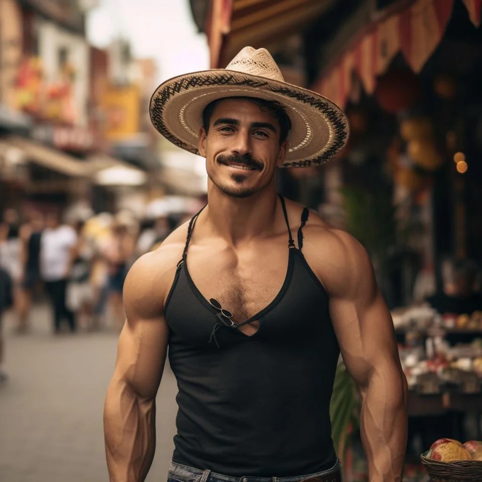 AI most attractive Mexican man