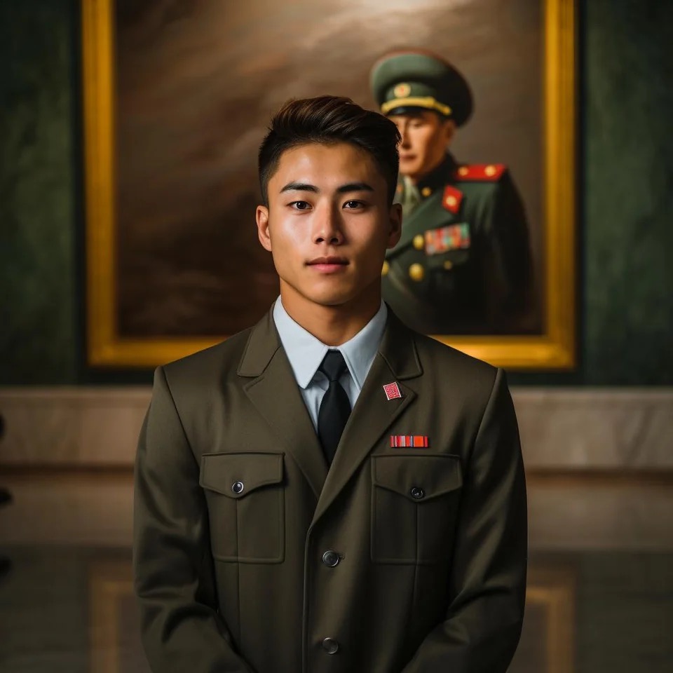AI most attractive North Korean man