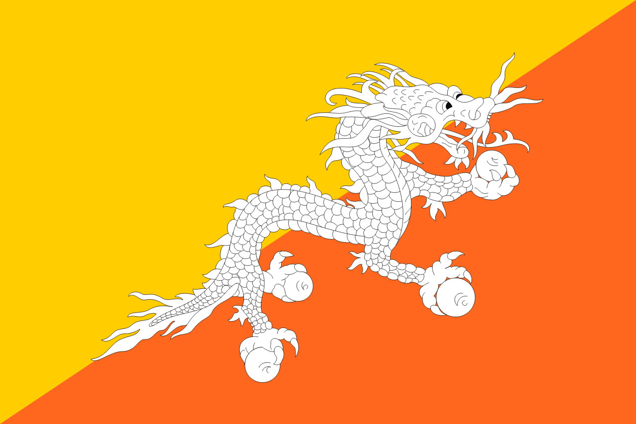 Asian Cities Quiz Bhutan flag