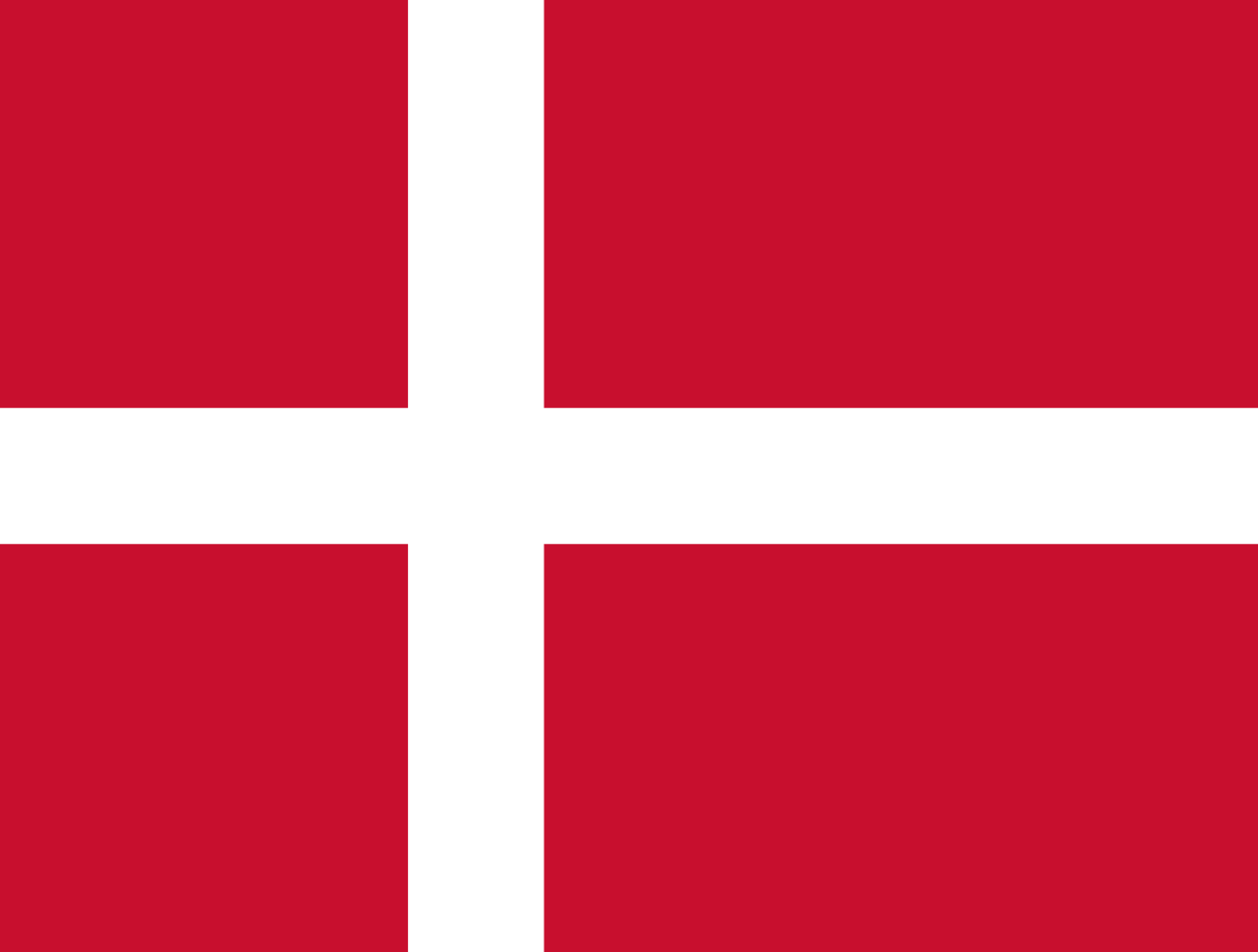 Easy European Flags Quiz Denmark flag
