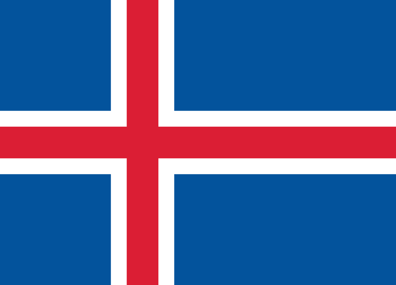Hard European Flags Quiz Iceland flag