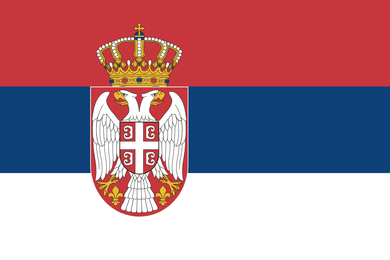 Hard European Flags Quiz Serbia flag