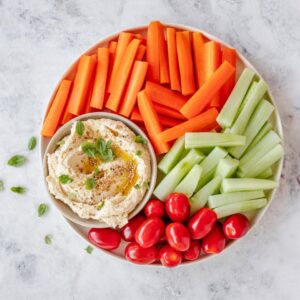 Eat Cold Foods For Day & I'll Give You Cool Nickname Quiz Hummus with veggie sticks