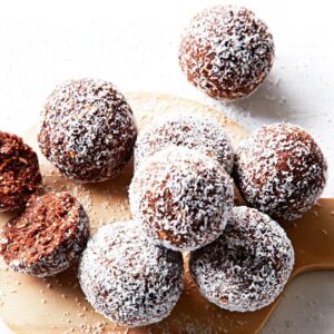 Pick Your Favorite Dish for Each Ingredient If You Wanna Know What Dessert Flavor You Are Chocolate coconut bliss balls