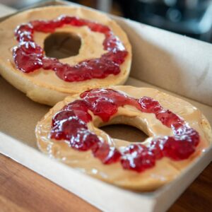 Breakfast A-Z Quiz PB&J bagel