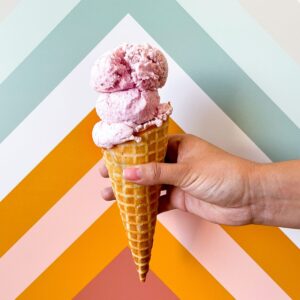 Pink Valentine's Day Quiz Strawberry ice cream