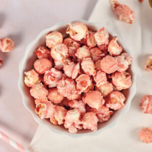 Pink Valentine's Day Quiz Strawberry popcorn