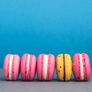 Pink Buffet Quiz Pink macarons