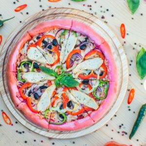 Pink Valentine's Day Quiz Pizza
