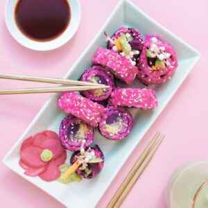 Pink Valentine's Day Quiz Pink sushi