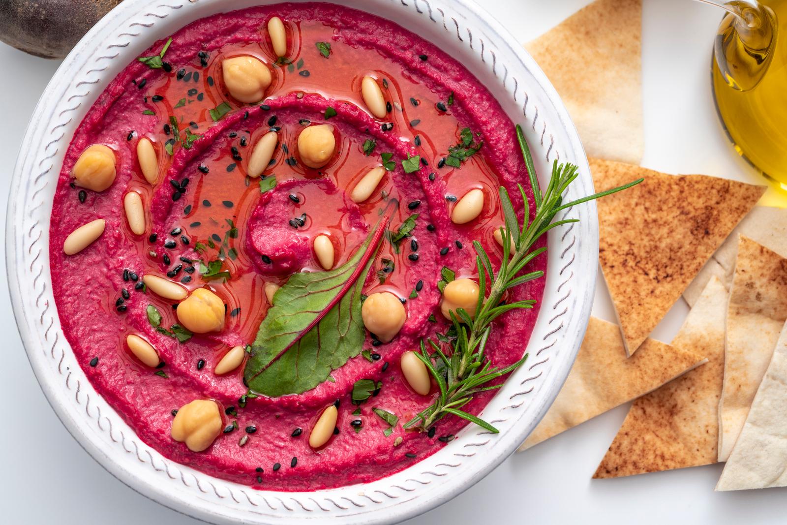 Which Barbie Character Are You Beet hummus & pita