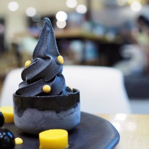 Black Food Halloween Quiz Charcoal ice cream