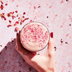 Pick Sweet Food In Every Color To Get Your Flavor Match Quiz Starbucks Blossoming Rose Tea Latte