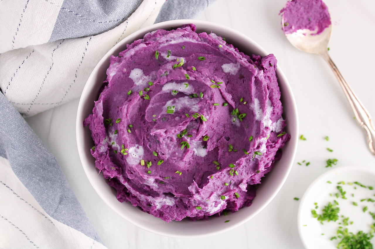 Purple Food Mashed purple sweet potatoes