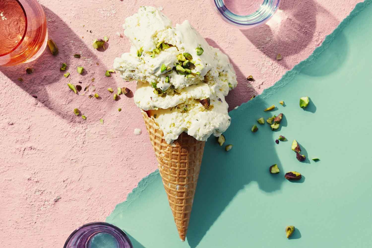 Polarizing Food Afterlife Quiz Pistachio ice cream cone
