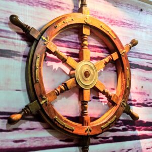 Haunted House Quiz Ship\'s wheel and maritime artifacts