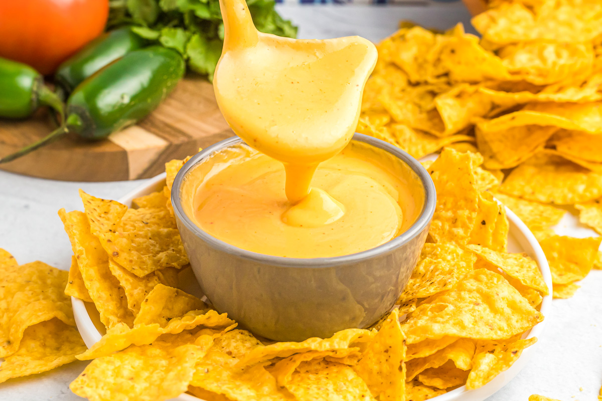 Chips with nacho cheese