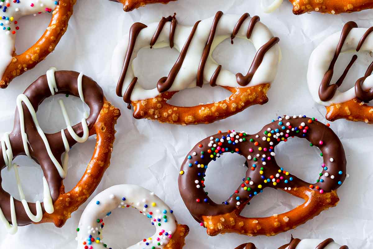 Celebrity Couple Food Quiz Chocolate pretzels