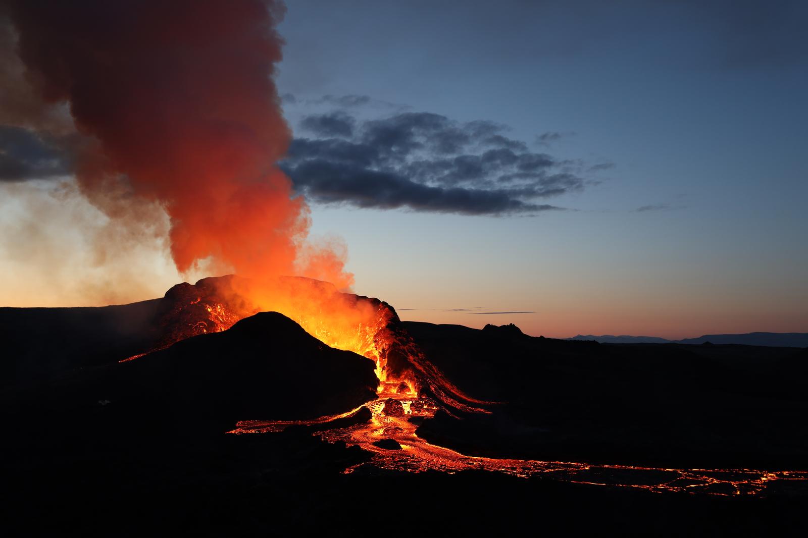 Summer Geography Quiz Volcano lava