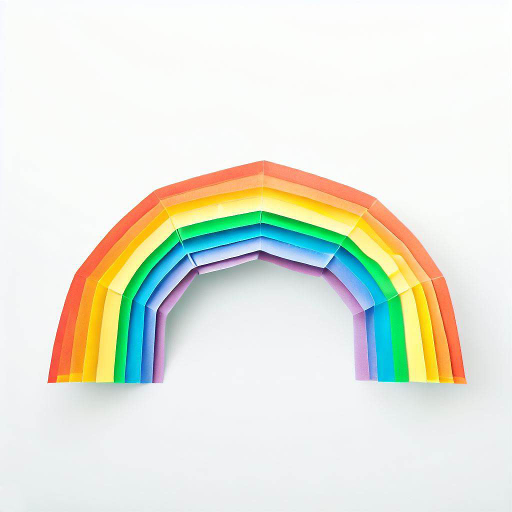 Impossible Quiz Rainbow arch origami