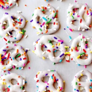 Pick Rainbow Food To Know Which Mythical Being You Were Quiz White chocolate covered pretzels