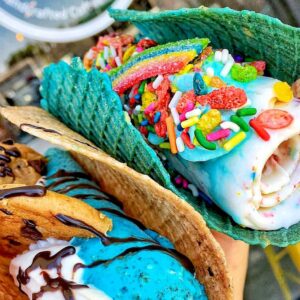 Pick Rainbow Food To Know Which Mythical Being You Were Quiz Rainbow dessert tacos