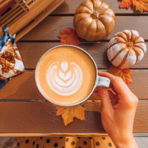 Pick Sweet Food In Every Color To Get Your Flavor Match Quiz Pumpkin spice latte