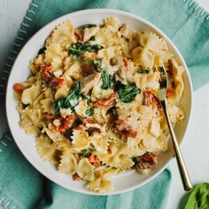 Pasta Love Analysis Quiz Spaghetti with sun-dried tomatoes, sausage, and spinach
