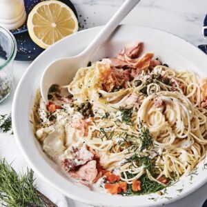 Which Pasta Shape Are You? Quiz Creamy salmon linguine