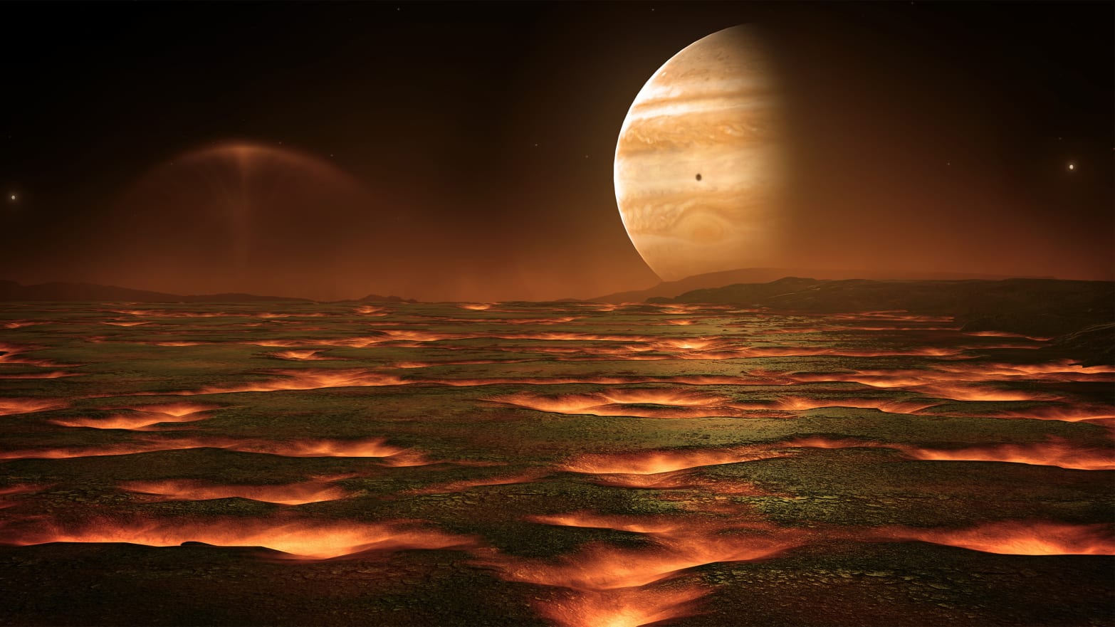 Planets And Mythology Jupiter moon lava