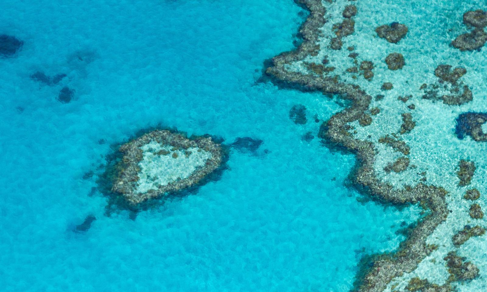 Geography By Numbers Quiz Heart Reef, Whitsunday Islands, Australia