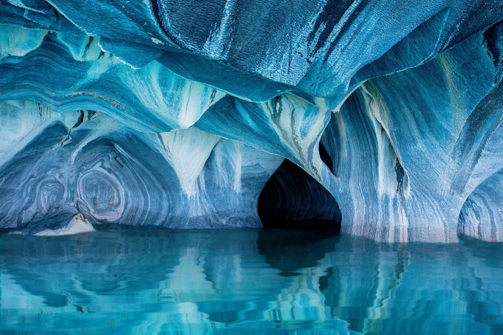 Blue Places Blue Marble Caves, Cuevas de Mármol, Chile